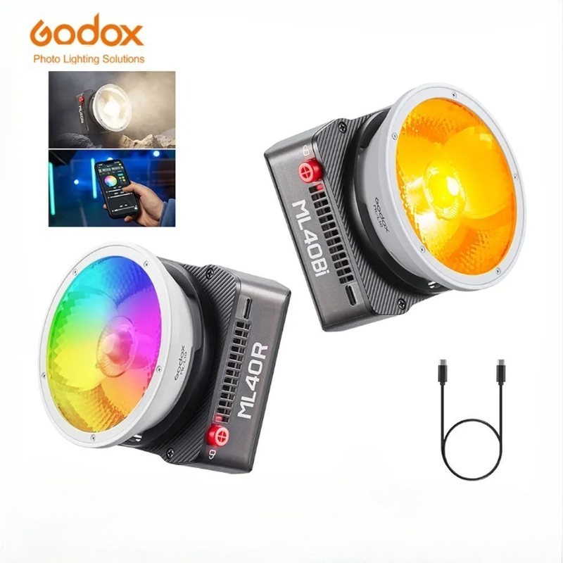 Photography Lighting Placement - Светодиодный видеосвет Godox ML40R 40W карманный,