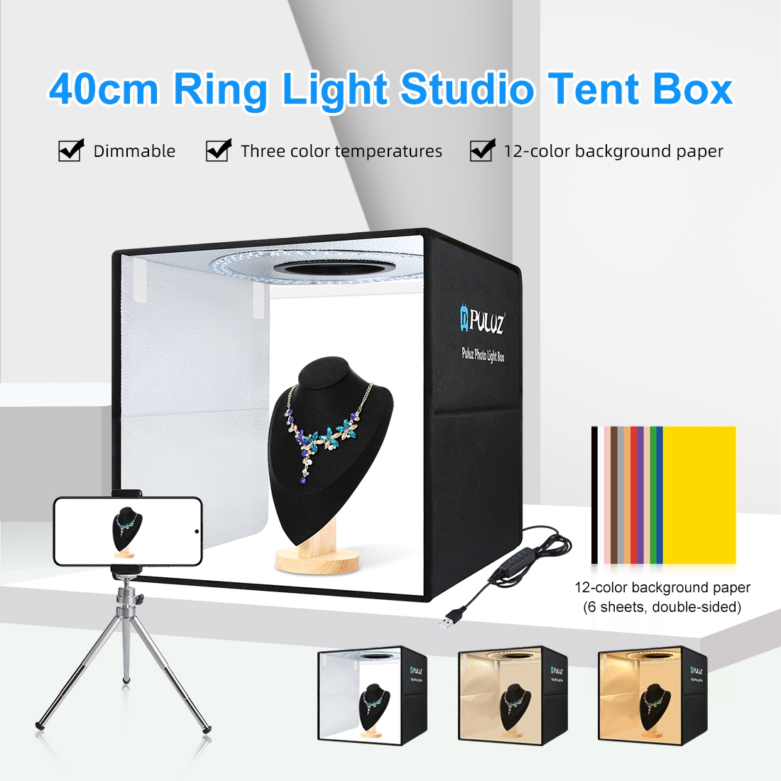 Photography Lighting For Products - PULUZ 40 см Складной Портативный Кольцо