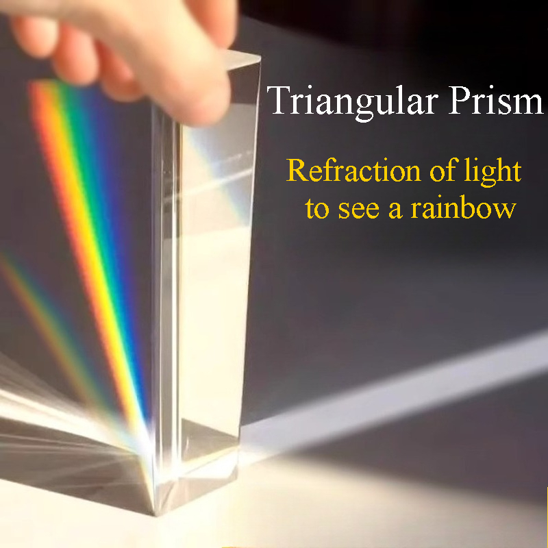 Lighting Glass Photography - 1 шт. Радужная треугольная призма из
