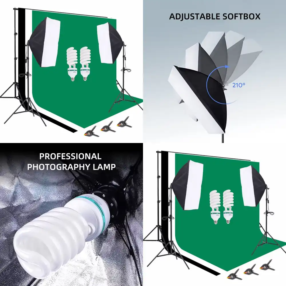 Photography Lighting Kit With Backdrop - Комплект оборудования для фотостудии: фоновая стойка