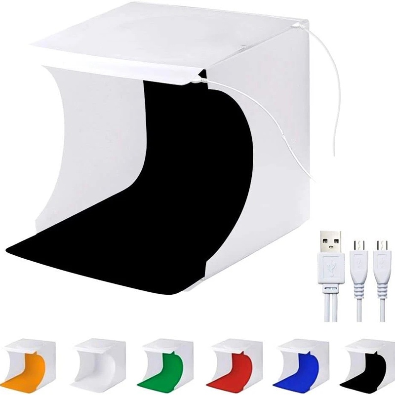 Портативный складной фотобокс  – обзор и цена Photography Lighting Kit With Backdrop