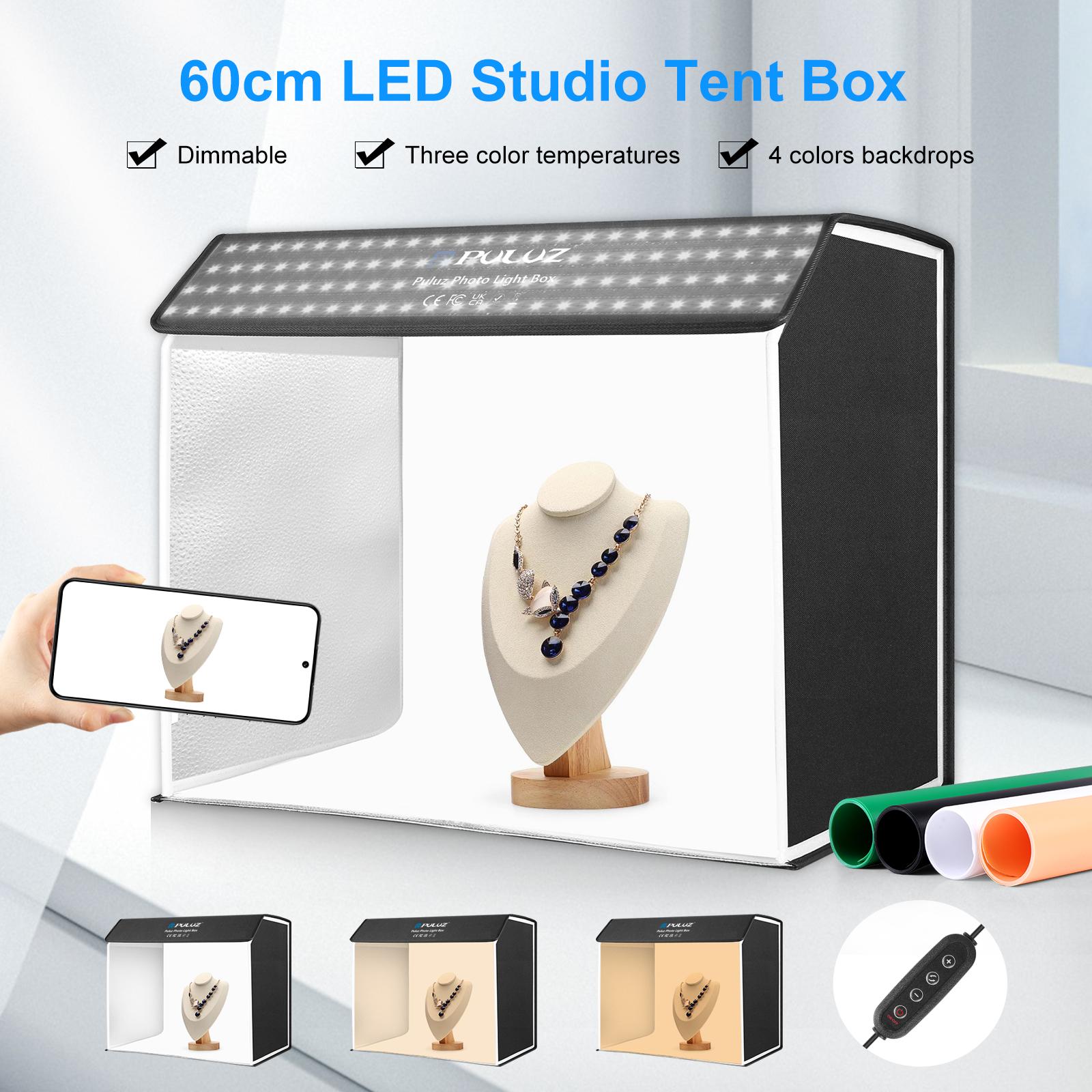 PULUZ 60x40 см световой короб  – обзор и цена Photography Lighting Kit With Backdrop