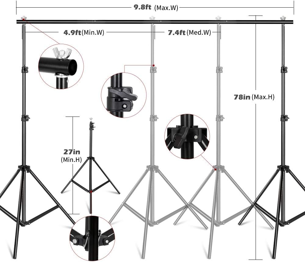 Комплект освещения для фотосъе – обзор и цена Photography Lighting Kit With Backdrop