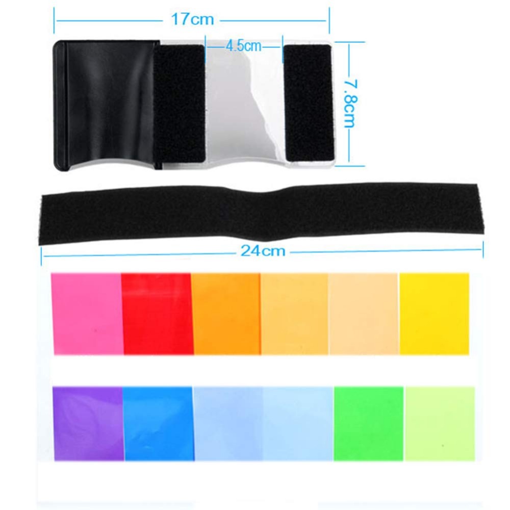 Набор из 12 цветных гелевых фи – обзор и цена Photography Lighting Gels