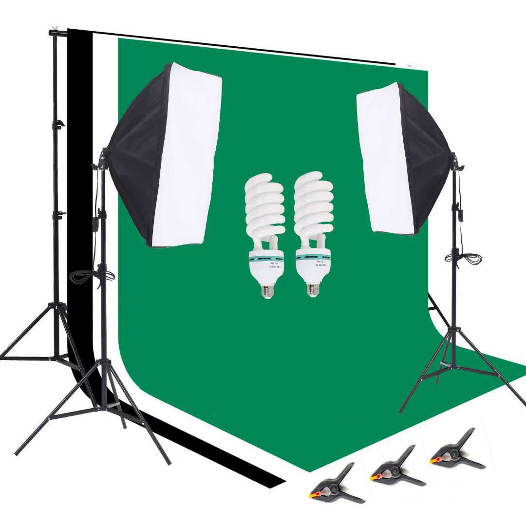 Комплект оборудования для фото – обзор и цена Photography Lighting Kit With Backdrop