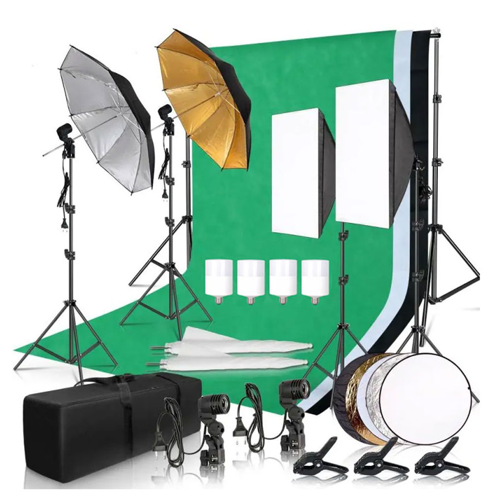 Комплект для фотостудии: софтб – обзор и цена Photography Lighting Kit With Backdrop